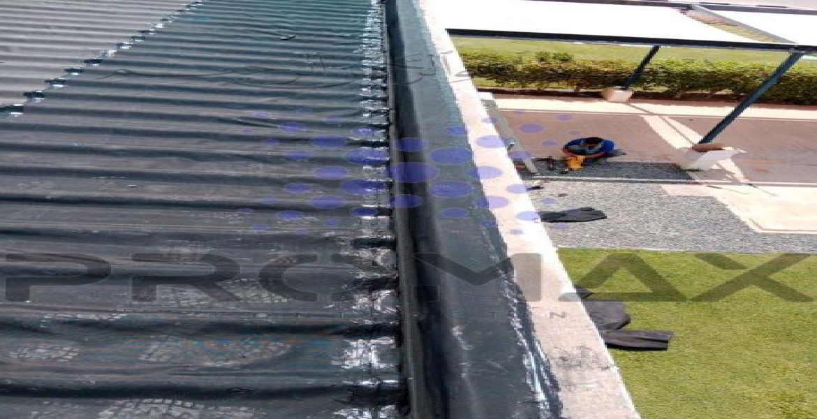 Dubai Police Al Awir Police Station - metal roof waterproofing project by Promax in Dubai, UAE